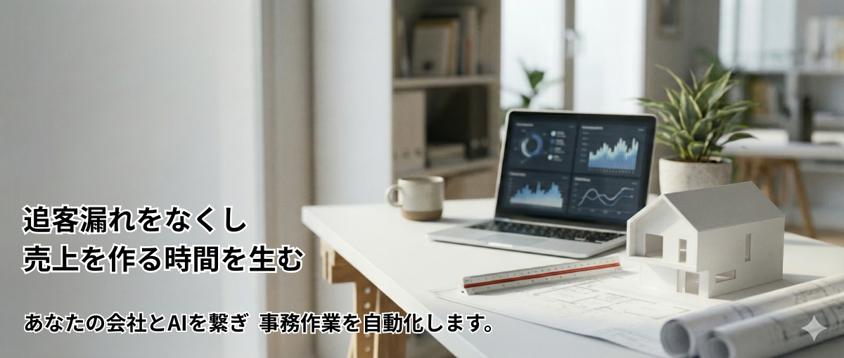 住宅・不動産の「追客漏れ」と「残業」を減らす。現場出身の業務改善 × AI自動化